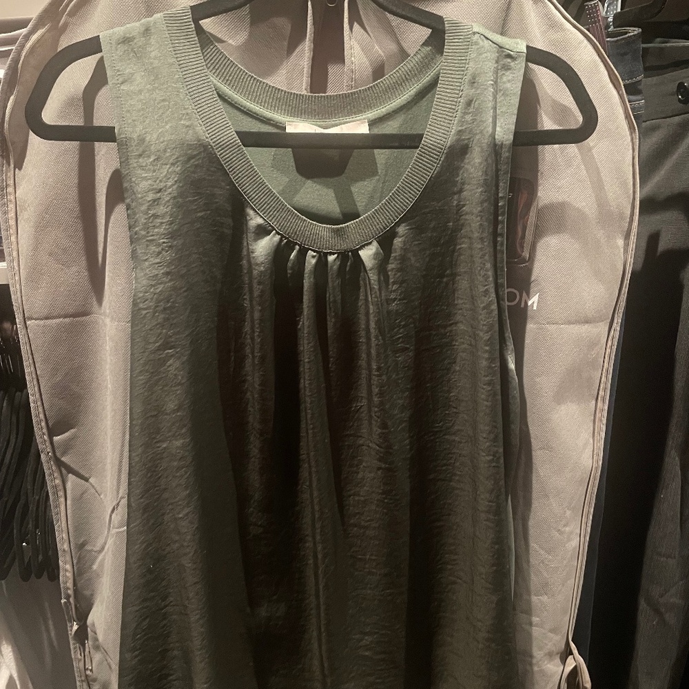 Ann Taylor LOFT Mix Media Tank Blouse